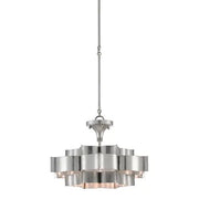 Classical Lotus 1-Light  Chandelier - Sliver