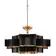 Classical Lotus 6 Lights  Chandelier - Black