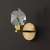 Angel Faceted Crystal Prisms Short Wall Sconce